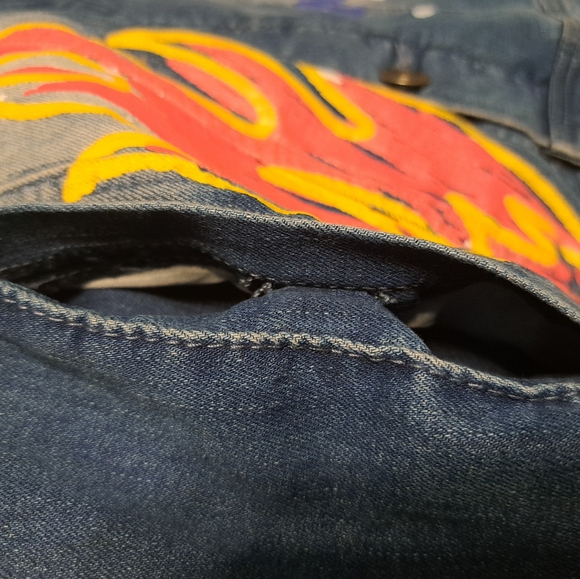 Mens Rebel (R3bel) Jean Jacket Size M - Picture 8 of 12